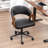 Bryonie Faux Leather Swivel Office Chair-375890460