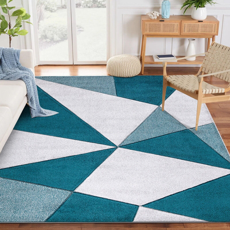 Javonte Geometric Indoor / Outdoor Area Rug, Rectangle 160cm x 230cm