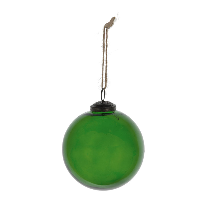 Ornement boule en verre, Vert