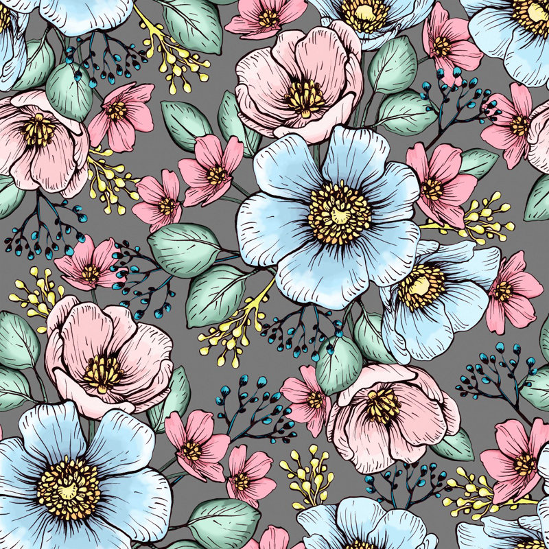 Peel & Stick Floral Wall Mural