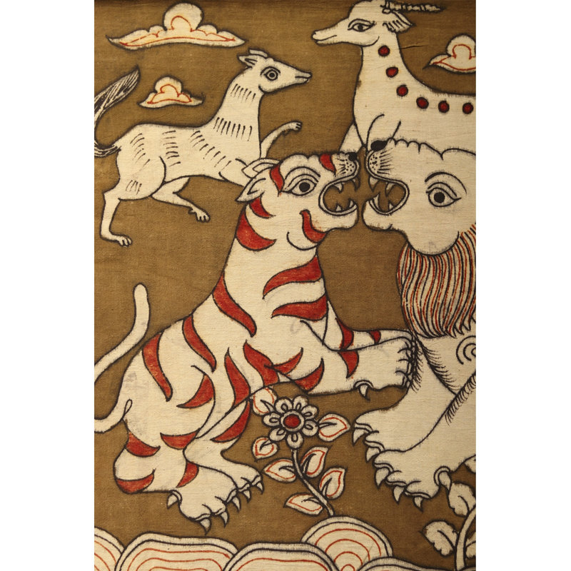 Bêtes à l'état sauvage | Peinture de Kalamkari
