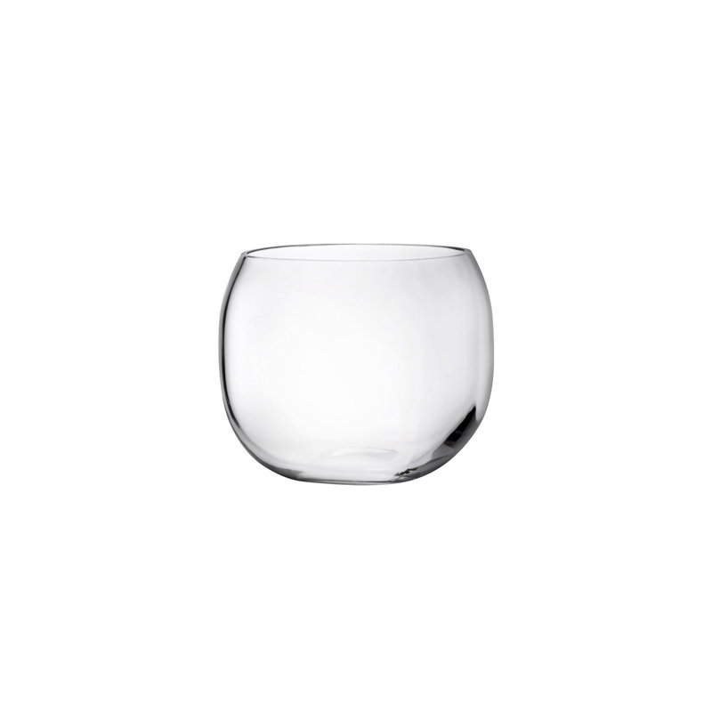 Handcrafted Mono Box Crystal Vase 5.23" H x 6.1" W - Clear