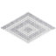 Juno 1" Diamond Hexagon Polished Marble Mosaic-452431197