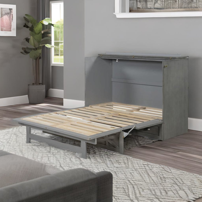 Cherisma Murphy Bed, Gray, Full / Double