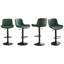 Ensemble de 4 chaises pivotantes à hauteur réglable et à conception moderne pour îlot de cuisine-716572410