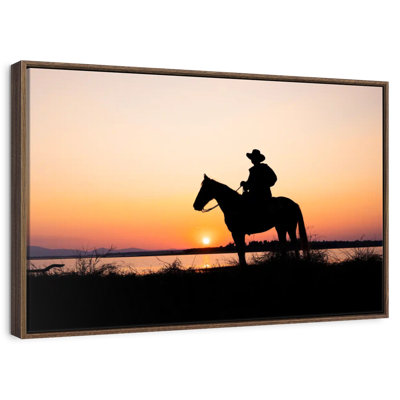 Silhouette de cowboy