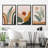Mid Century Modern Boho Sun Forest Plant - 3 Piece Floater Frame Graphic Art Set on Canvas-73721022-73721019
