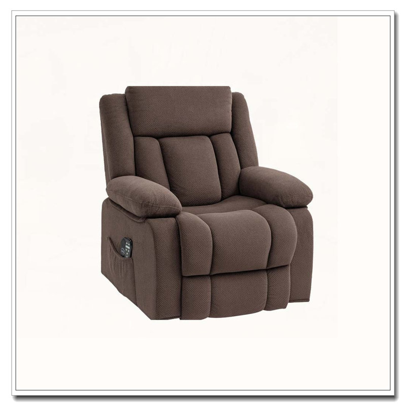 Fauteuil de massage pour personnes âgées, Brun antique