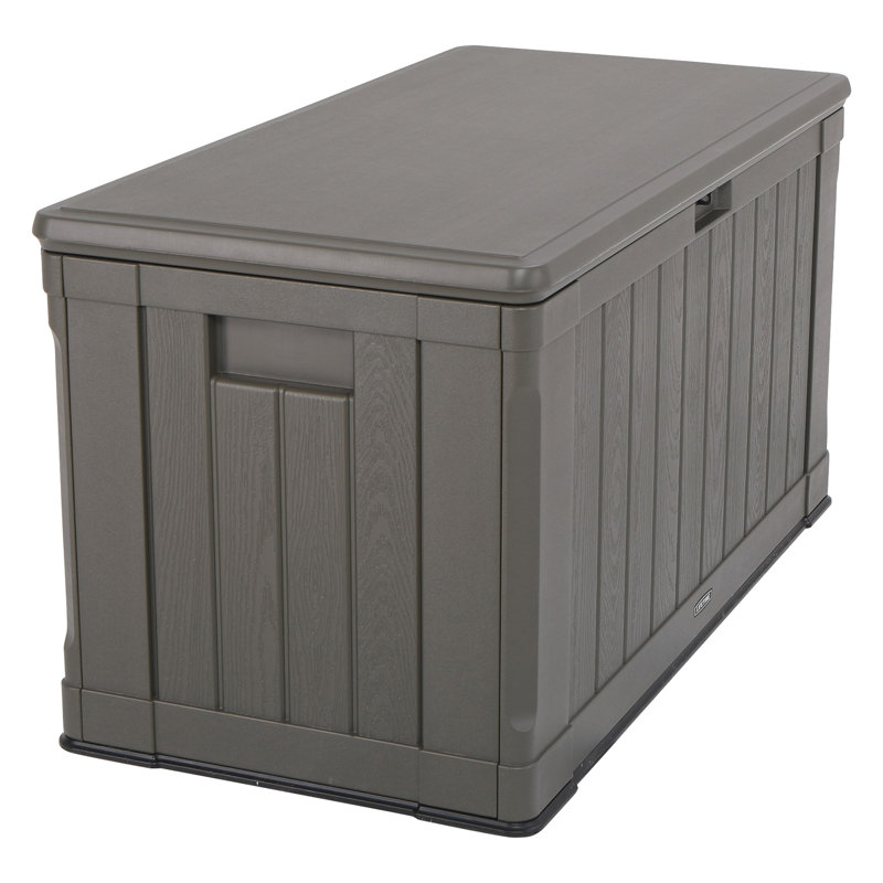 Heavy-Duty 435L Resin Storage Box, Roof Brown