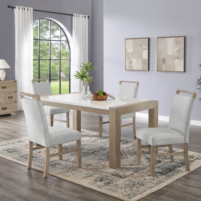 5Pc Rectangular Top Dining Set