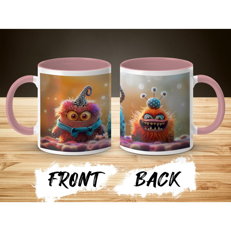 Ceramic Coffee Mug, Pink