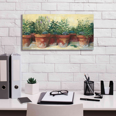 Aapri " Potted Herbs I " by Carol Rowan