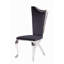 Chaise d'appoint en acier inoxydable avec pieds en forme de X (ensemble de 2)