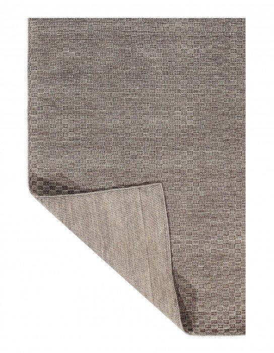 Tapis unique en laine 6 pi x 9 pi gris Dycen