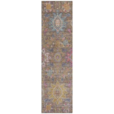 Machine Washable Indoor/Outdoor Jacinto ACN2151 Medallions Rug