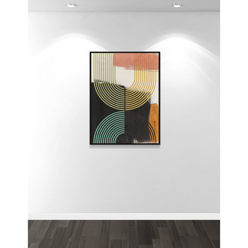 «Bolded II» par Isabelle Z, Toile avec cadre, 31.5'' W x 41.5'' H, Espresso Floater