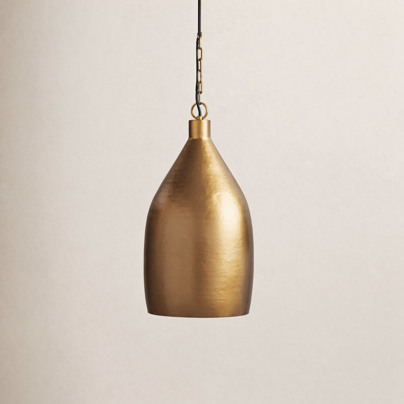 1 - Light Pendant, Gold, 28.5'' H X 13'' W X 13'' D 