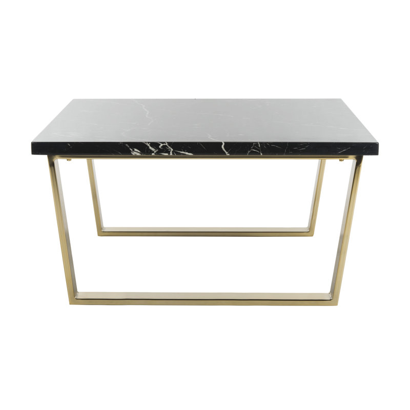 Amelea Coffee Table, Brass