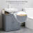 Homcom Under Sink Bathroom Cabinet With 2 Doors And Shelf, Pedestal Sink Bathroom Vanity Cabinet, Gray