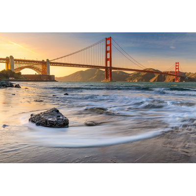 " Sunset At Golden Gate Bridge "