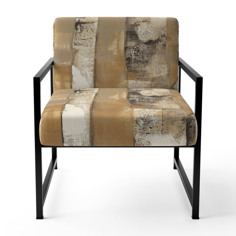 Chaise d'appoint rembourrée Cagney, Noir, noir, noir, noir