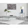 Keir Round Glass Top End Table with Storage