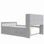 Captain Platform Bed Frame with Storage Bookcases and Shelves,Four Drawers-1757496857-1757496860