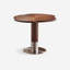 Table de salle à manger en bois manufacturé de couleur châtaignier-2036240959