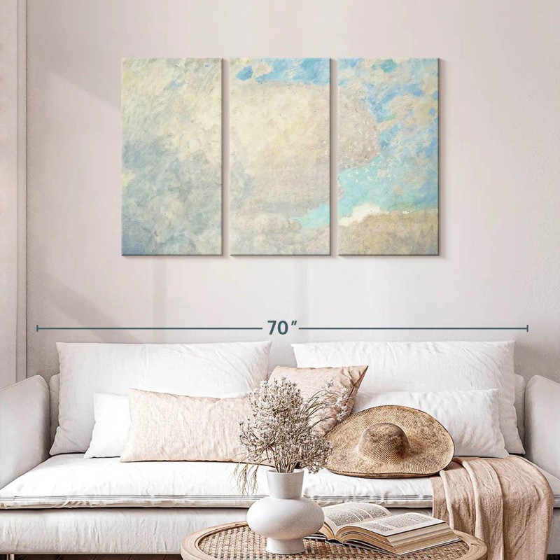 Avery White Clouds Blue Sky, 28" H x 45" W