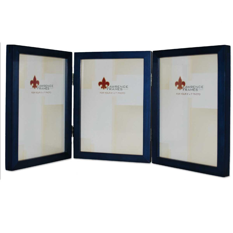 Cadre photo Smethwick Trio, 5 po x 7 po, Bleu