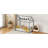 Twin Size Wooden House Bed, Gray-540313534