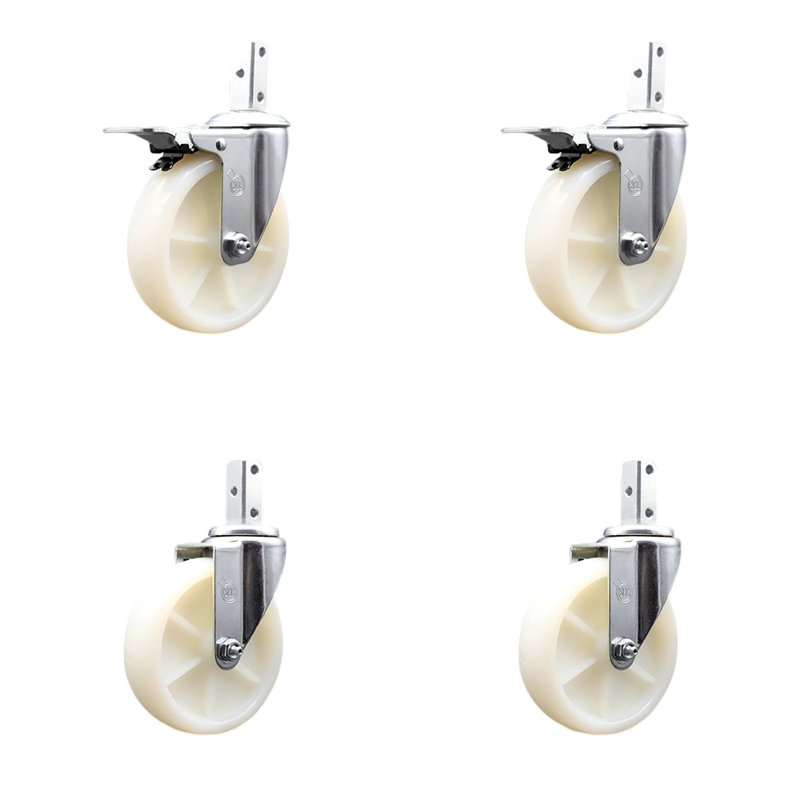 Nylon Swivel Square Stem Caster