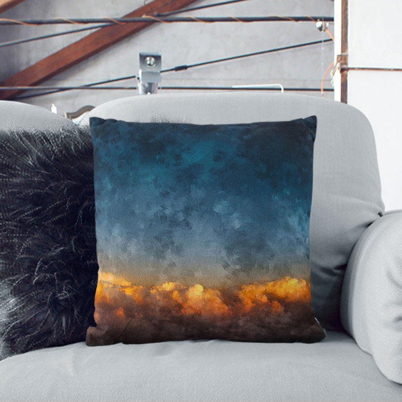 Square Cushion, 40cm H x 40cm W x 15cm D, White