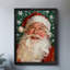 «Black Santa Vintage», art mural encadré noir, impressions de style rétro-1241518134