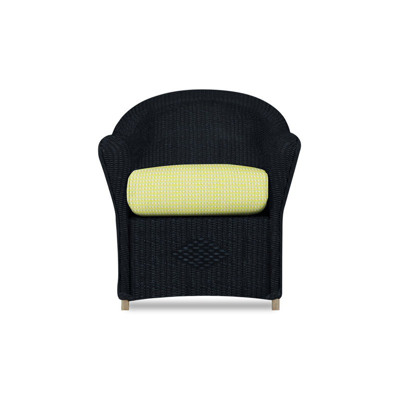 Reflections Outdoor Dining Armchair, Ebony, Remy Pebble