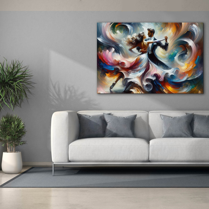 «Lets Dance» par Rich Monet, art mural sur toile, H 40 po x l 60 po x P 1,5 po