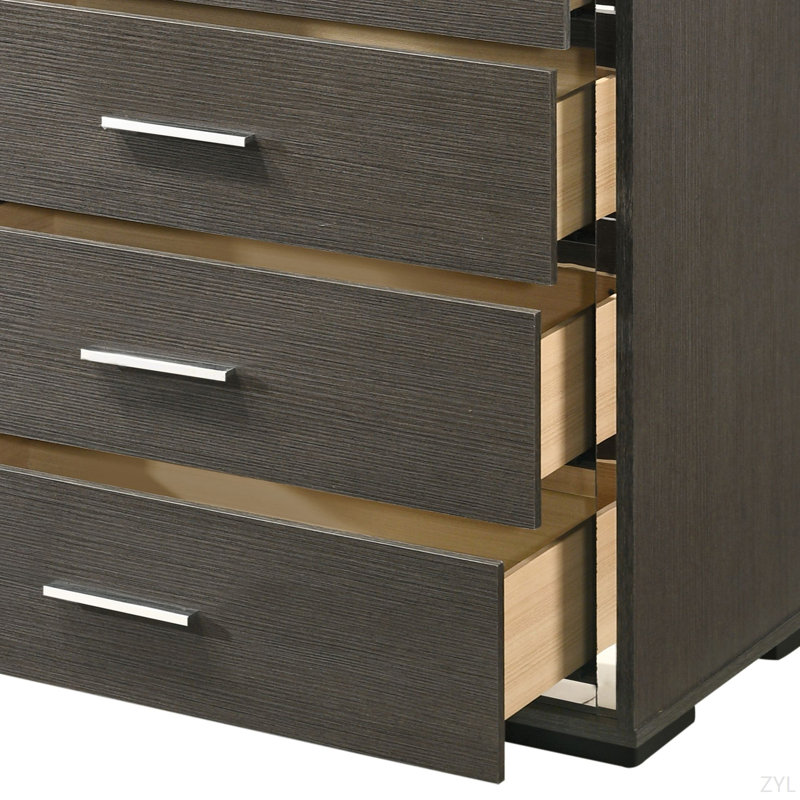 Commode à finition chêne gris