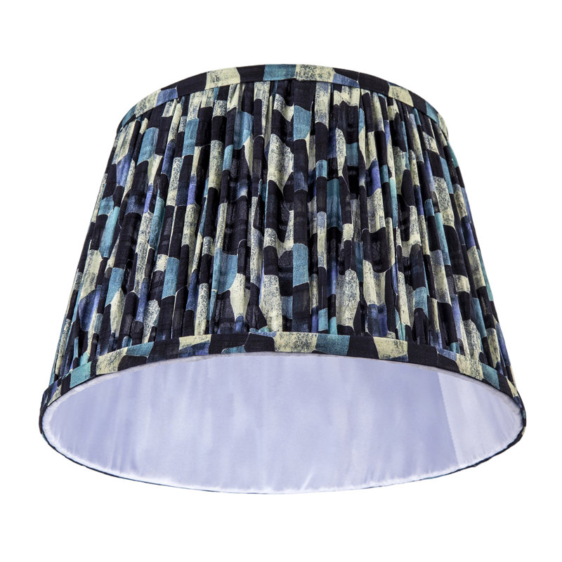 20 cm H Drum Fabric Lamp Shade ( No Direct Attachment Method ) in Blue