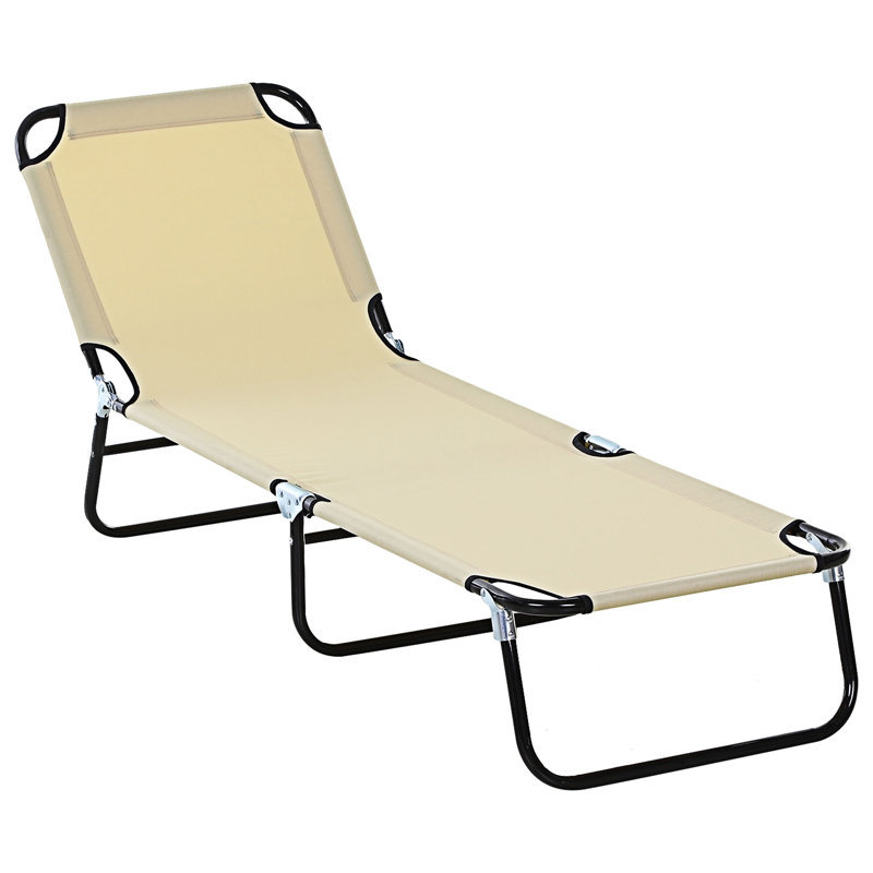 Méridienne d'extérieur pliable, Beige