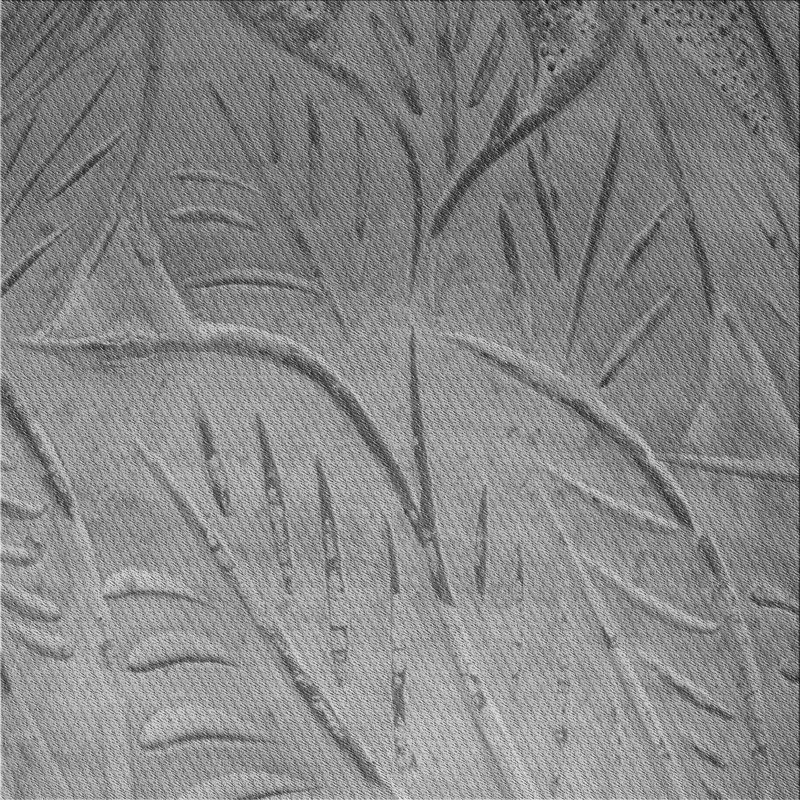 Tapis floral gris, Carré 6 pi