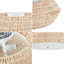 Plafonnier encastré en bambou naturel Boho Voir ci-dessous