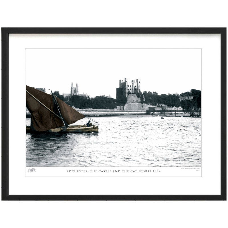 Rochester, The Castle And The Cathedral 1894 by Francis Frith - Single Picture Frame Print, 60cm H x 80cm W x 2.3cm D