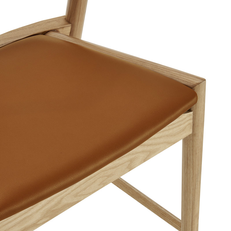 Tabouret de comptoir en cuir Ambra, Bronze/brun