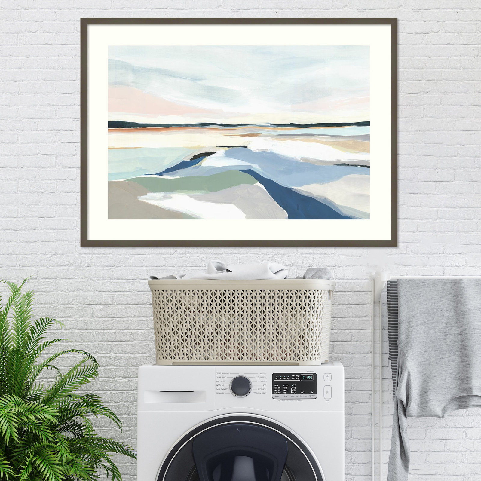 Seaside Day I by Isabelle Z, Black Framed Paper, 19" H x 26" W