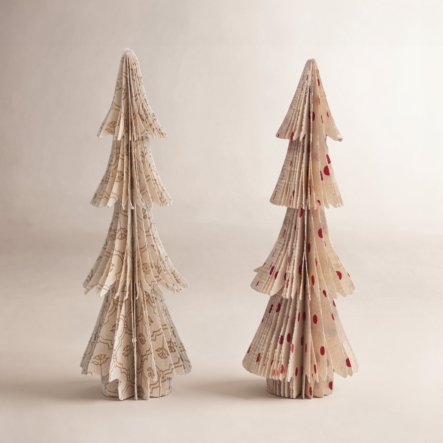 Patterned Paper Honeycomb Tabletop Tree