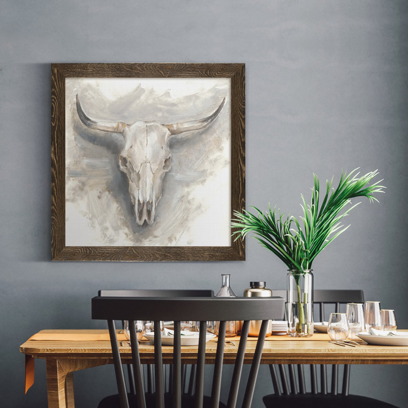"Indigo I", reproduction d’art sur toile encadrée, H 17 po x l 17 po x P 1,5 po, Cadre noyer