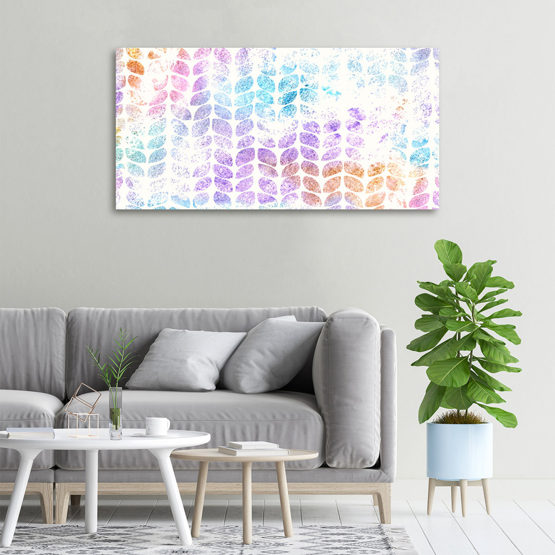 Bunte Blätter - Kunstdrucke auf Leinwand - Wrapped Canvas