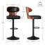 Swivel Faux Leather Bar Stool