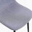 Ensemble de chaises de salle à manger luxueuses à pieds en métal avec siège confortable en lin et coton-886738591-886738588
