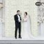 Panneau mural de mariage avec fleur artificielle-304280967